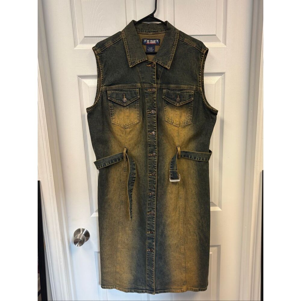 Vintage Distressed Denim Dress